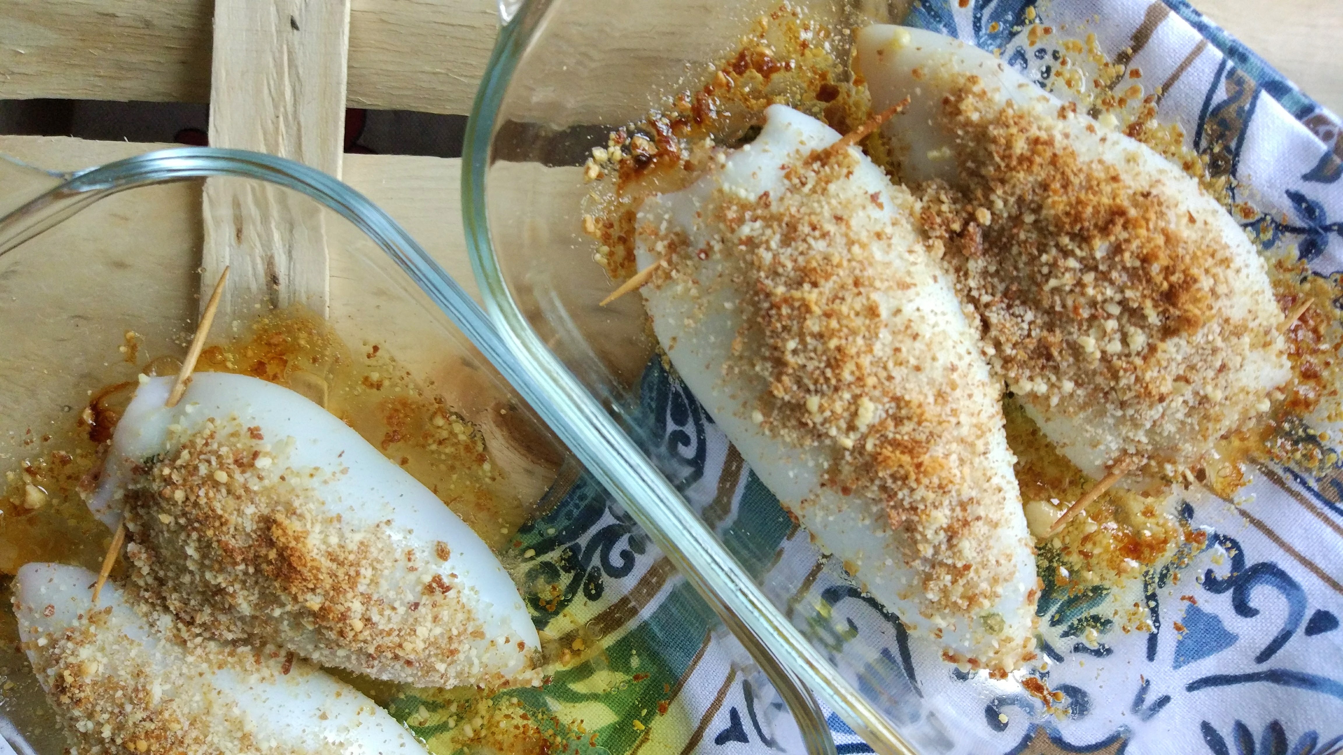Calamari ripieni my style per due
